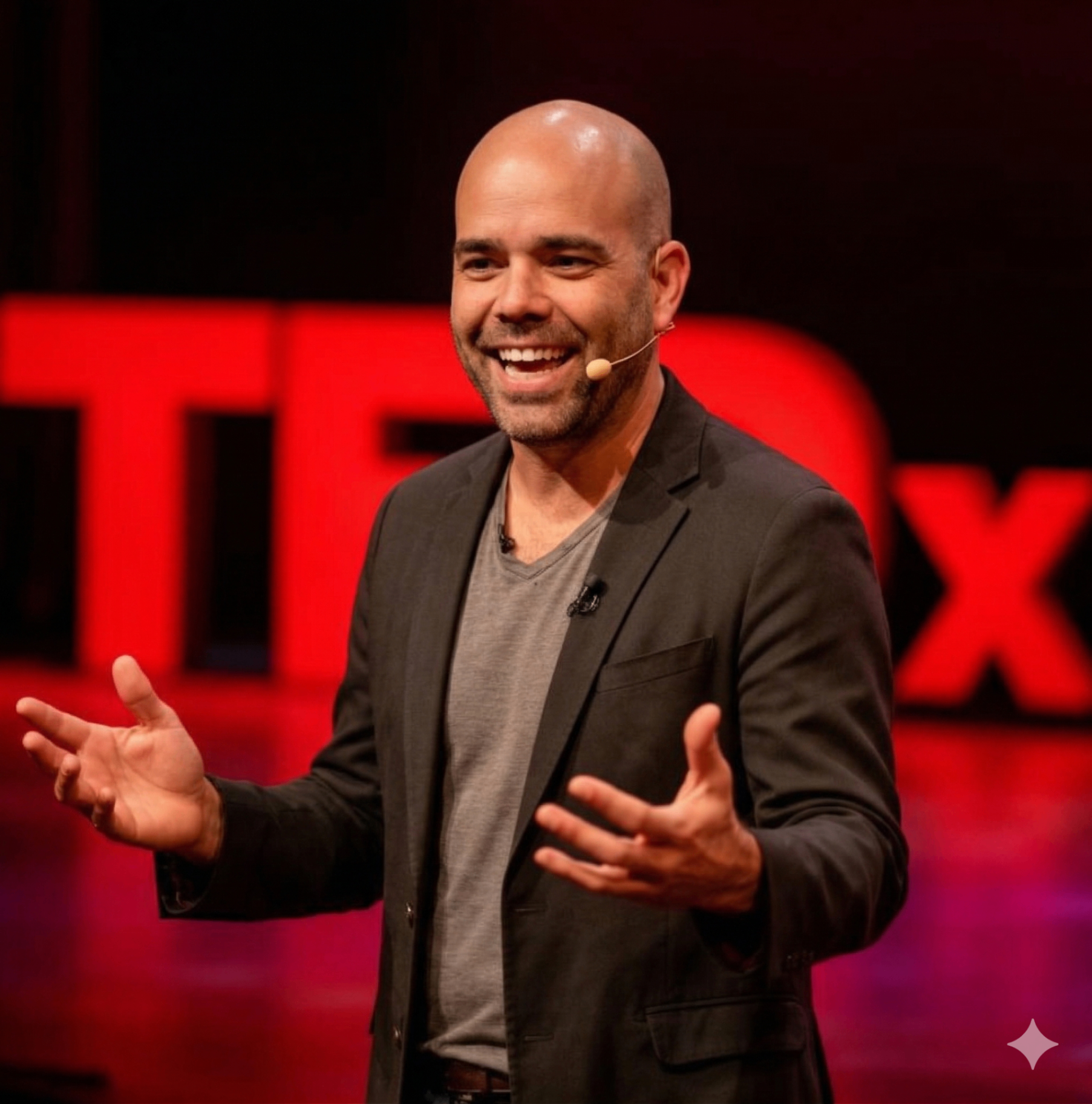 Danniel Fuchs speaking at TEDx